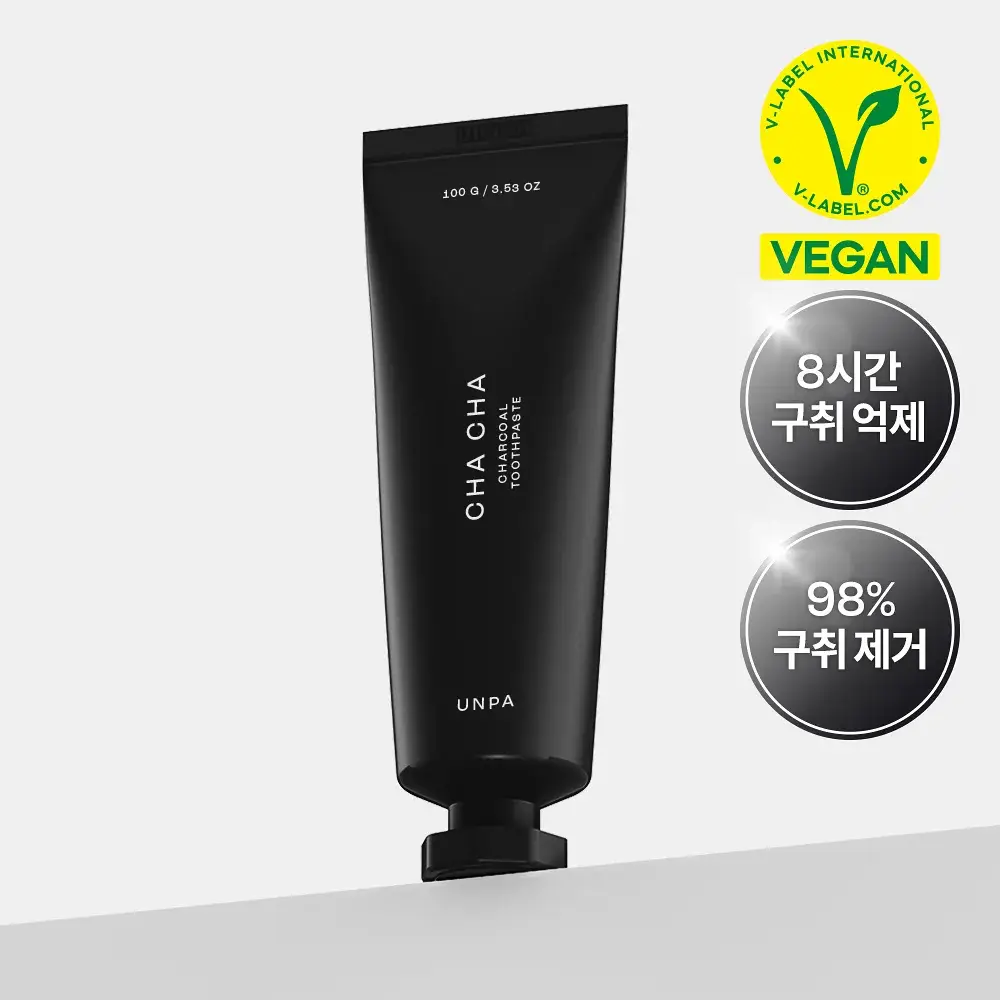 [비건 구취케어] 언파 차차 차콜 치약 100g